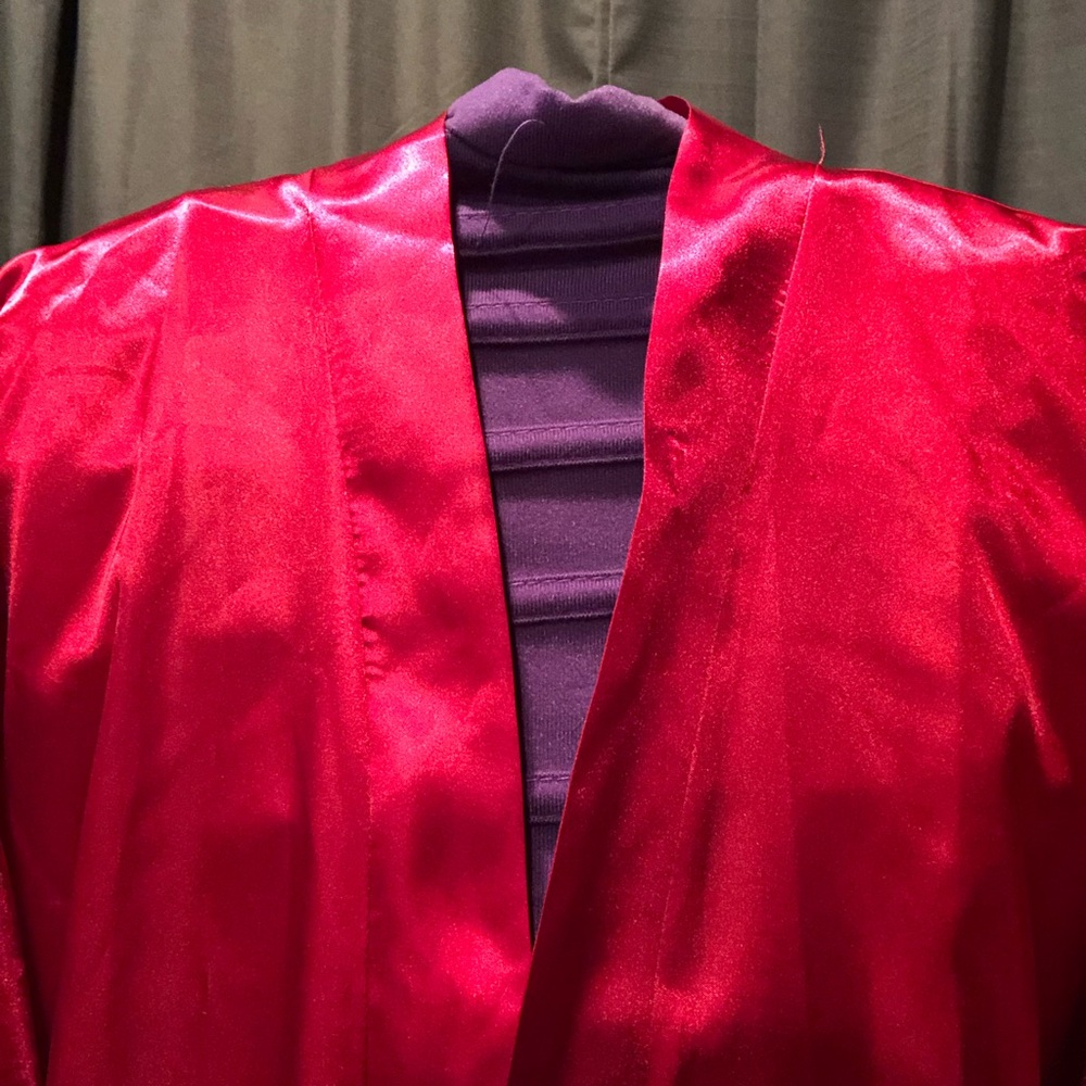 Frederick's of Hollywood - Satin Robe - Red